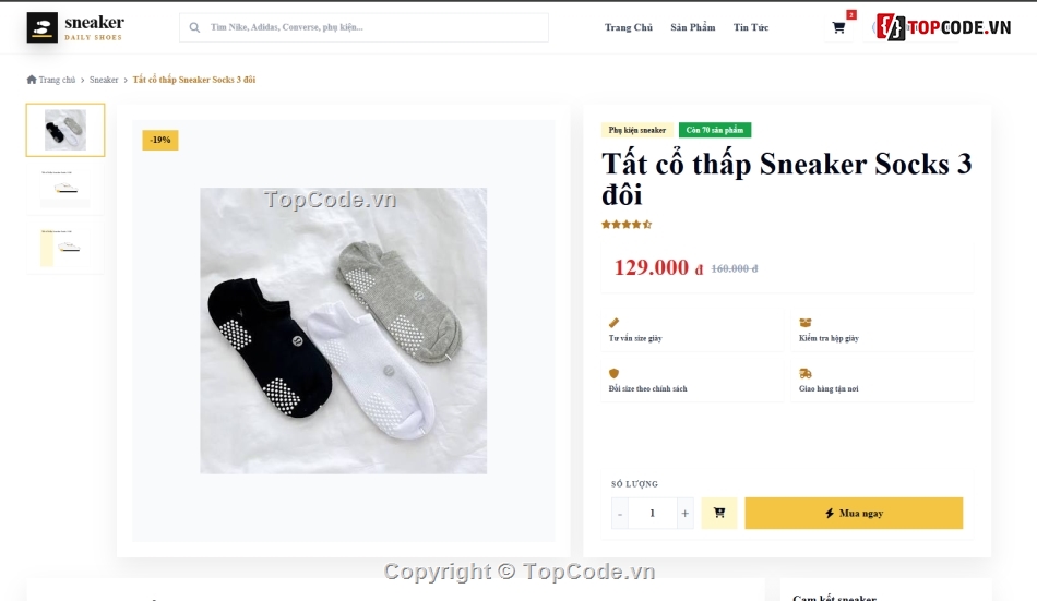 website,web bán giày,web bán phụ kiện